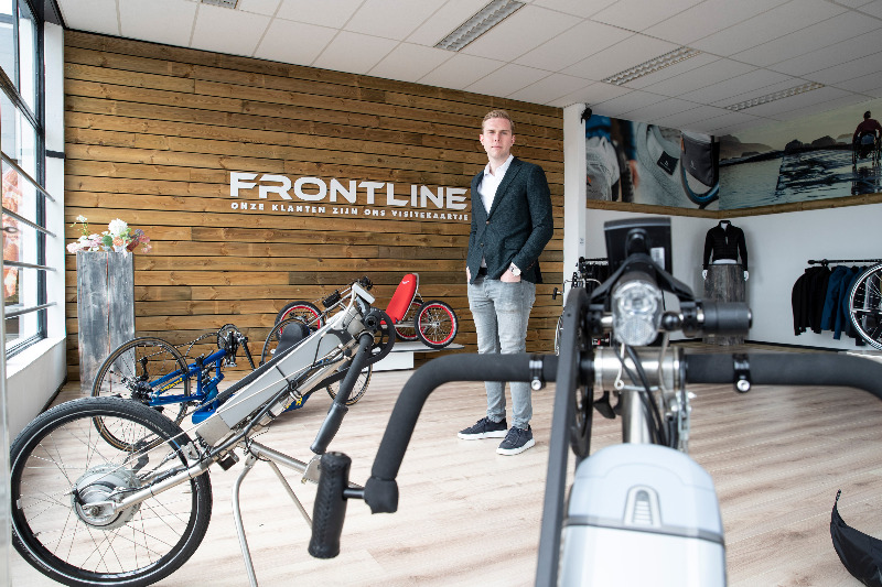 Groot in handbikes met ondersteuning