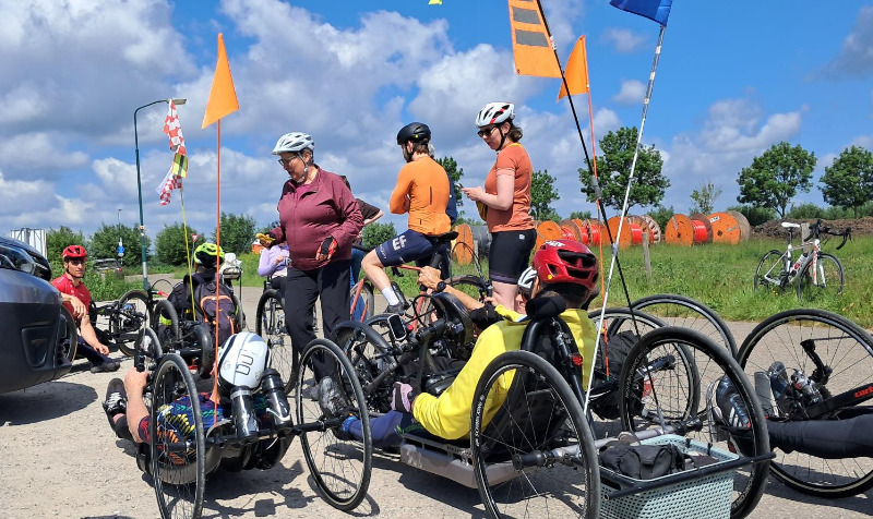 Gezellige handbikerit van Welzorg Utrecht 